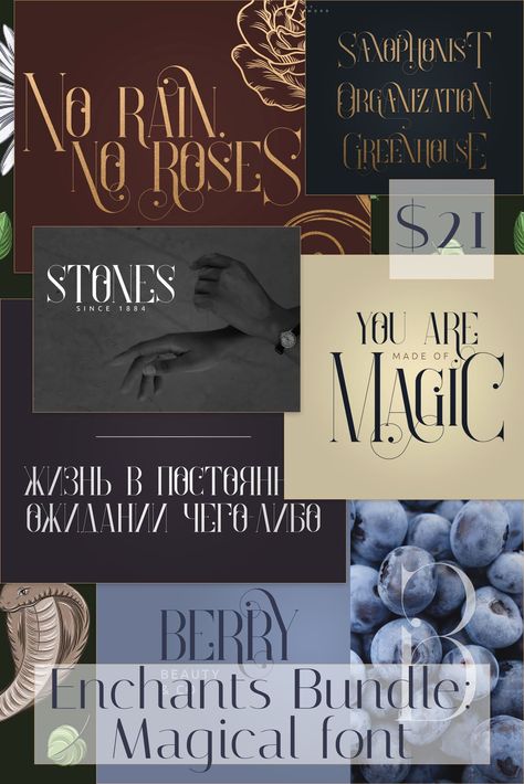 Enchants is vintage, clean font with latin and Cyrillic support, loaded with alternate glyphs and graphic assets. It’s a very versatile font that works great in large and small sizes. fonts alphabet/fonts alphabet handwritten/fonts aesthetic/fonts instagram/fonts instagram story/instagram story gif fonts/font pairing/Fancy letters/inspiration/ideas/how to/fonts for tattoos/website design inspiration/website design inspiration layout Fonts Alphabet Handwritten, Fonts Instagram, Fonts For Tattoos, Clean Font, Instagram Fonts, Tattoo Website, Art Deco Fonts, Fonts Handwriting Alphabet, Website Design Inspiration Layout