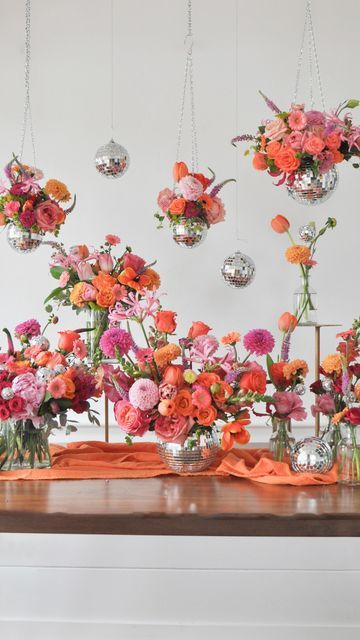 Groovy Wedding Decor, Disco Party Centerpiece Ideas, Camping Wedding, Funky Wedding, Cabo Wedding, Instagram 2023, Hens Party, Cabo Weddings, Camp Wedding