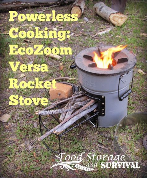 Powerless Cooking on the EcoZoom Versa Rocket Stove - Food Storage and Survival Diy Rocket Stove, Diy Rocket, Portable Stove, Rocket Stove, Beer Keg, Safe Drinking Water, Rocket Stoves, Survival Food, Camping Stove