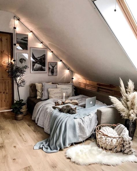 10 Ways To Redecorate Your Home With Low Budget | Decoholic Dekorasi Kamar Tidur, Attic Bedroom, Redecorate Bedroom, Cozy Room Decor, Boho Room, Teen Bedroom Decor, Dream Room Inspiration, Small Room Bedroom, Bedroom Designs