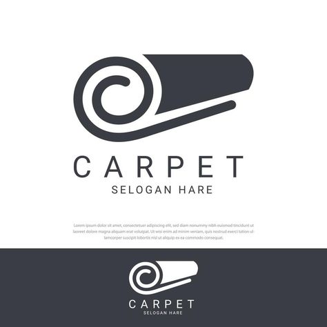 Best original logo design inspiration and concept for Carpet Carpet Graphic Design, Carpet Company Logo, Carpet Logo Design Ideas, Carpet Logo Design, Carpet Store Design, Foodies Logo, Jewelry Logo Inspiration, Tk Logo, Carpet Logo