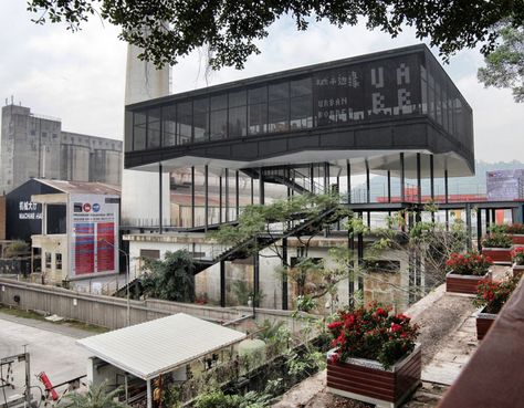 Shenzhen Biennale: The Value Factory and the Urban Border Entrance Pavilion, Hong Kong Architecture, Urbanism Architecture, Food Park, Industrial Factory, Brick Architecture, Adaptive Reuse, Structure Architecture, Small Buildings