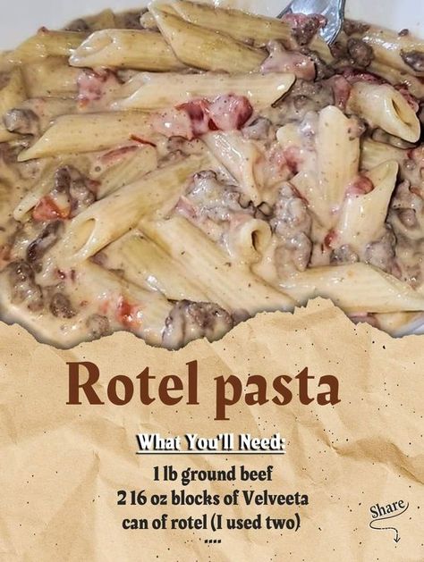 Dinner Ideas Rotel Pasta Ground Beef, Rotel Pasta, Different Dinner Ideas, Protein Pasta Recipes, Pasta Ground Beef, Budget Dinners, Marion Grasby, Ground Beef Pasta, Protein Pasta