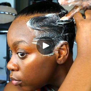 A ponytail with finger waves on the side looks SO BOMB! 😱😍 | A ponytail with finger waves on the side looks SO BOMB! 😱😍 | By Beauty PopFacebook Braided Ponytail With Shaved Sides, Ponytail With Shaved Sides And Back, Braids With Shaved Sides, Black Wavy Hair, Wavy Ponytail, Finger Waves, A Ponytail, Beauty Pop, Shaved Sides