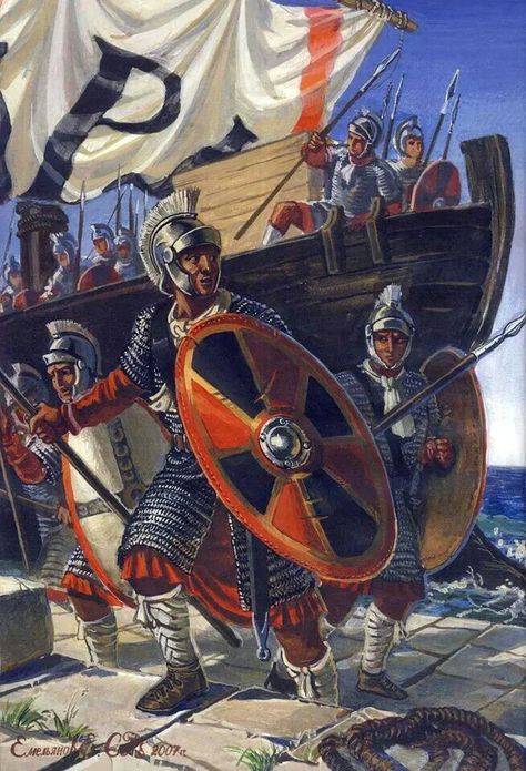 Coming ashore Eastern Roman Empire, Byzantine Army, Fall Of Constantinople, Military Illustration, Roman Warriors, Eastern Roman, Historical Illustration, Greek Warrior, Ancient Warfare