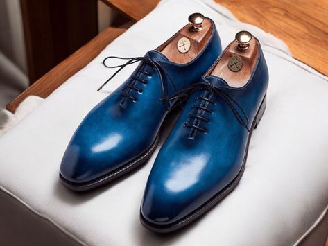 Royal blue dress shoes