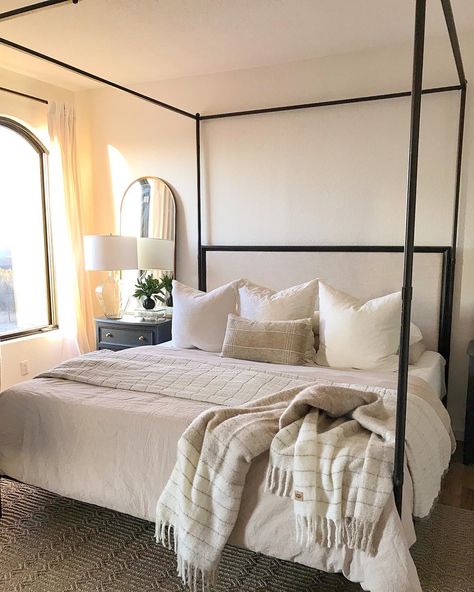 Canopy bed styling Small Bedroom Canopy Bed, Canopy Bed, Bed Styling, Small Bedroom, Bedroom Ideas, Houston, Bedroom Decor, Road, Bedroom