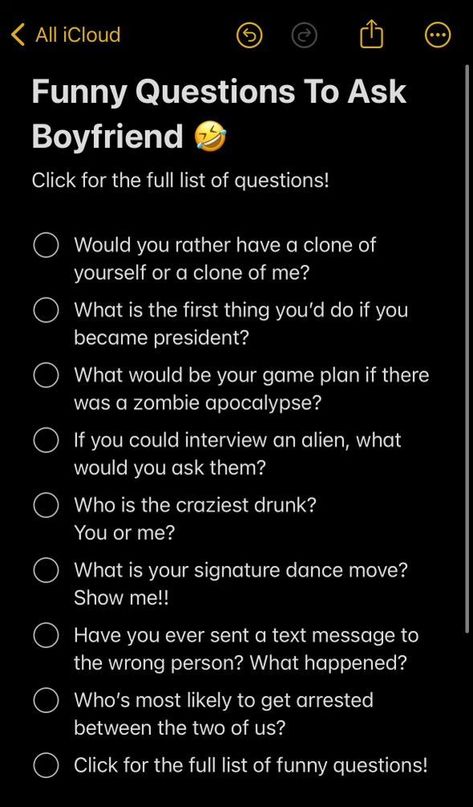 Who Would Most Likely Questions Couples, Funny Things To Text Your Boyfriend Hilarious, Questions To Ask To Get To Know Him, Hypothetical Questions For Boyfriend, Things To Ask Him, Silly Questions To Ask Your Boyfriend, Juicy Questions To Ask A Guy, Random Questions To Ask A Guy, Funny Questions To Ask Your Boyfriend