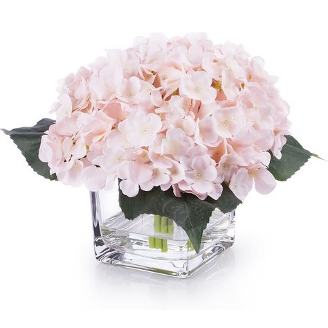 Rosecliff Heights Hydrangea Floral Arrangements and Centerpieces in Vase | Wayfair.ca Hydrangea Floral Arrangements, Hydrangea Flower Arrangements, Hydrangea Shrub, Fake Flower Arrangements, Diy Floral Decor, Garden Chic, Hydrangea Arrangements, Growing Hydrangeas, Silk Hydrangeas