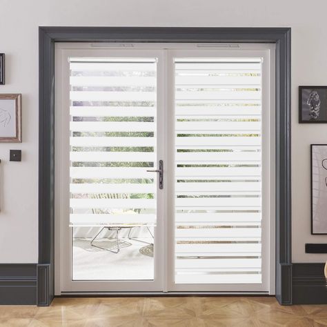 Inside Mount Blinds, Day And Night Blinds, Window Roller Shades, Door Window Treatments, Zebra Shades, Zebra Blinds, Door Coverings, Door Blinds, Blinds Curtains