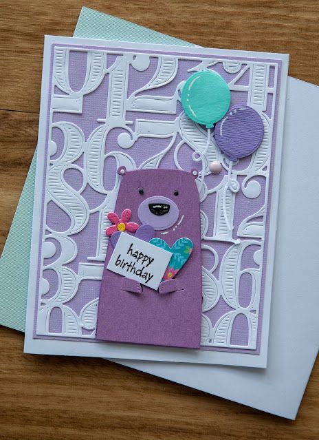 Creative Mayhem: Adorable Bear Card using: 'Heart Hugs, Honey Cuts,' by Honeybee Stamps and 'Delightful Digits Die' by The Greetery. The Greetery Birthday Cards, Honey Bee Stamps Cards, Heart Hugs, 2024 Card, Bee Heart, Bee Stuff, The Greetery, Fun Cards, Bear Card