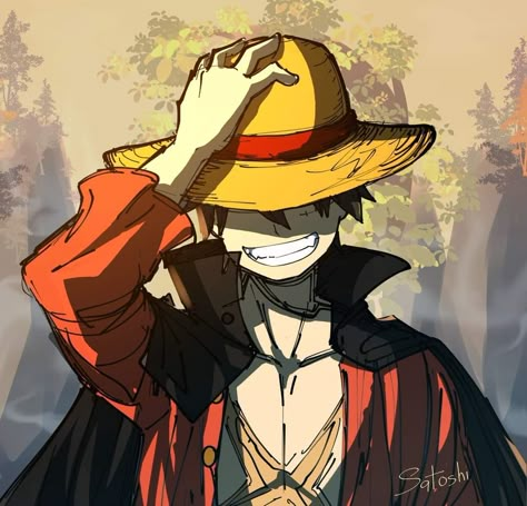 Anime Instagram Dp, Luffy Dp, Anime Dp For Instagram, One Piece Luffy Pfp, Luffy Pfp Manga, Luffy's Hat, One Piece Luffy Icon, Luffy Fan Art, Pfp Luffy