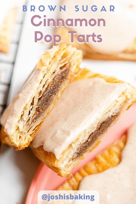 Phyllo Pop Tarts, Brown Sugar Cinnamon Pop Tarts, Cinnamon Pop Tarts, Homemade Pop Tarts Recipe, Brown Sugar Pop Tarts, Homemade Brown Sugar, Poptart Recipe, Brown Sugar Recipes, Puff Pastry Desserts