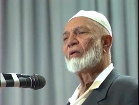 Lecture by Sheikh Ahmed Deedat to Chamber of Commerce and Industry Members of Abu Dhabi - May 31 1992. source Ahmed Deedat, Chamber Of Commerce, May 31, Abu Dhabi