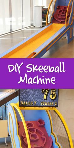 Build your own skee ball machine? It can be done, and that simple but satisfying experience of rolling the ball into the target can be yours, anytime! Skeet Ball, Diy Skee Ball, Backyard Games Diy, Diy Carnival Games, Outdoor Yard Games, Diy Yard Games, Diy Carnival, Carnival Ideas, Skee Ball