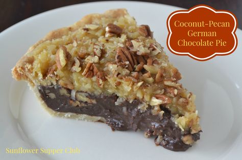 German Chocolate Pecan Pie, German Chocolate Pie, German Chocolate Pies, Chocolate Pie Recipes, Chocolate Pecan Pie, Coconut Pecan, Chocolate Pie, Unsweetened Chocolate, Chocolate Pecan