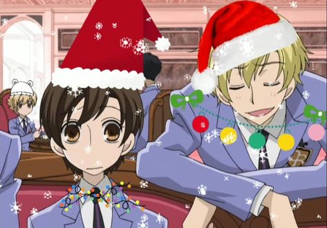 Ohshc Christmas, Highschool Host Club, Pfp Christmas, Ouran Highschool Host Club, Christmas Anime, Vision Board Quotes, Ouran Highschool, Ouran Host Club, Host Club