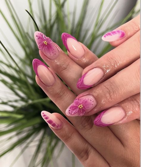 Thailand Nails, Pink Floral Nails, Classy Gel Nails, Jamaica Nails, Vacay Nails, Neutral Nails Acrylic, Concert Nails, Formal Nails, Summer Toe Nails