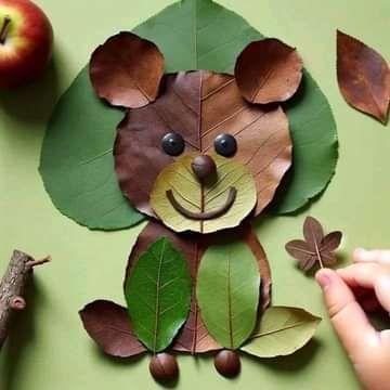 Leaf Craft Ideas, Leaf Crafts Kids, Kids Nature Activities, Nursery Rhyme Crafts, Leaf Craft, Fall Classroom Decorations, Messy Art, Autumn Decoration, Cute Autumn