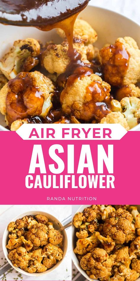 Purple Cauliflower Recipe, Cauliflower Air Fryer, Asian Cauliflower, Healthy Soy Sauce, Deep Fried Cauliflower, Cauliflower Recipes Healthy, Curried Cauliflower, Air Fryer Cooking Times, Soy Recipes