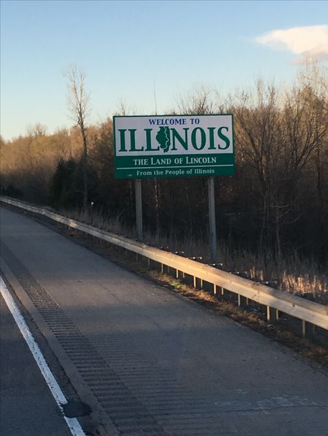 Welcome To Illinois Sign, Illinois Aesthetic Country, Illinois Aesthetic, Illinois Landscape, Quincy Illinois, Night Biking, Sea To Shining Sea, Us Road Trip, Southern Illinois