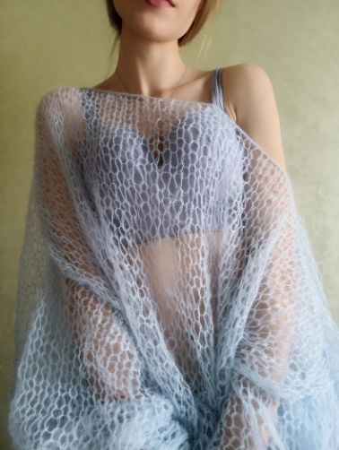 Crochet Airy Sweater, Mohair Tank Top Pattern, Mohair Sweater Crochet, Mohair Crochet Pattern, Mohair Projects, Crochet Mohair Sweater, Mohair Crochet Sweater, Mohair Top, Mohair Crochet