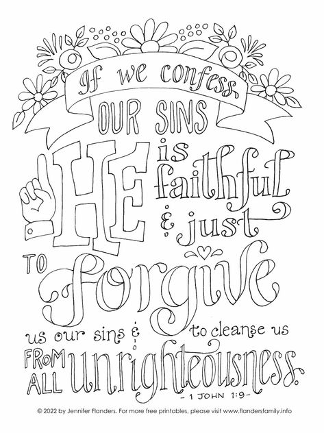 Forgiveness Coloring Page, Kjv Coloring Pages Free Printable, Biblical Drawings, Scripture Coloring Sheets, Christian Coloring Pages, Bible Lettering, Bible Worksheets, Christian Halloween, Bible Verse Coloring Page