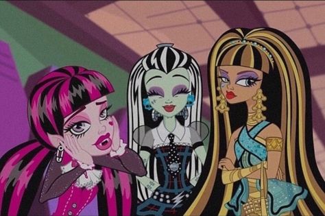 Iconic Trios Cartoon, Trio Costumes, Trio Halloween Costumes, Monster High Pictures, Hello Kitty Crafts, Nerd Herd, Frankie Stein, Childhood Tv Shows, Friend Cartoon