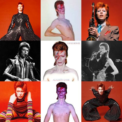 💜🌟⚡Aladdin Sane😘🌠🌟 Aladdin Sane Costume, David Bowie Outfits, David Bowie Changes, David Bowie Pictures, David Bowie Starman, David Bowie Ziggy Stardust, Bowie Starman, David Bowie Ziggy, Aladdin Sane