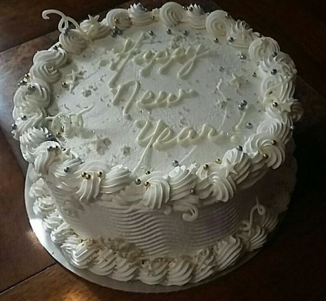 Happy New Year! cake for New Year's Eve New Year’s Cake, New Years Cake Aesthetic, New Years Eve Cake Decorations, Happy New Year 2024 Cake, New Years Cake Ideas 2024, New Year’s Eve Cakes, New Years Cake Design, New Year’s Eve Cake Ideas, New Year Cake Design 2024