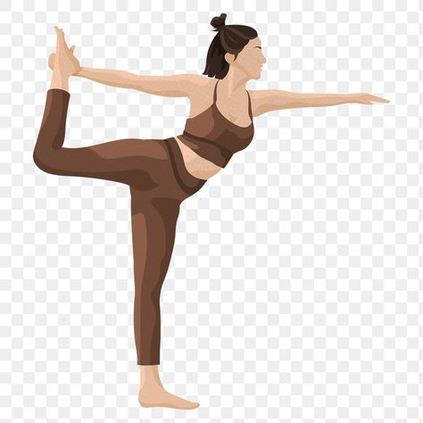 Yoga Png, Vector Illustration People, Yoga Woman, Sticker Illustration, Cut Out People, Png Girl, Dancer Pose, Yoga Illustration, Dancer Workout