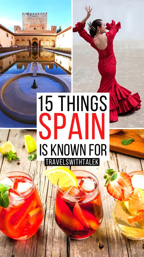 15 Things Spain is Famous For Spain Landmarks, Spain Travel Itinerary, Spain Aesthetics, Beautiful Places In Spain, Teaching Culture, Spain Bucket List, Backpacking Spain, Spain Trip, Spain Itinerary