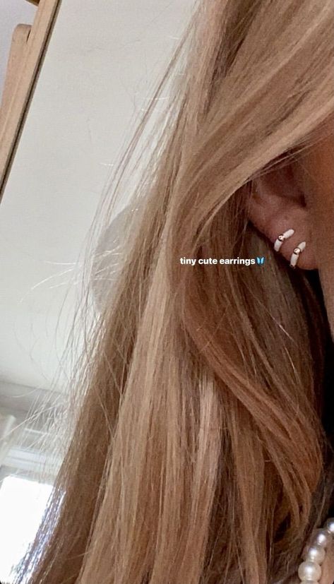 Ear Piercing Captions Instagram, Minimalist Ear Piercings, Entertaining Quotes, Ear Piercing, Ear Piercings, Bobby Pins, Instagram Story, Ear Cuff, Piercings