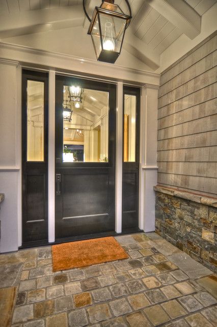 Corona Del Mar - traditional - spaces - orange county - Spinnaker Development Entrance Lighting, Door Light, Double Door Design, Light Panels, Double Front Doors, Door Entry, House Front Door, Dutch Door, Front Door Design