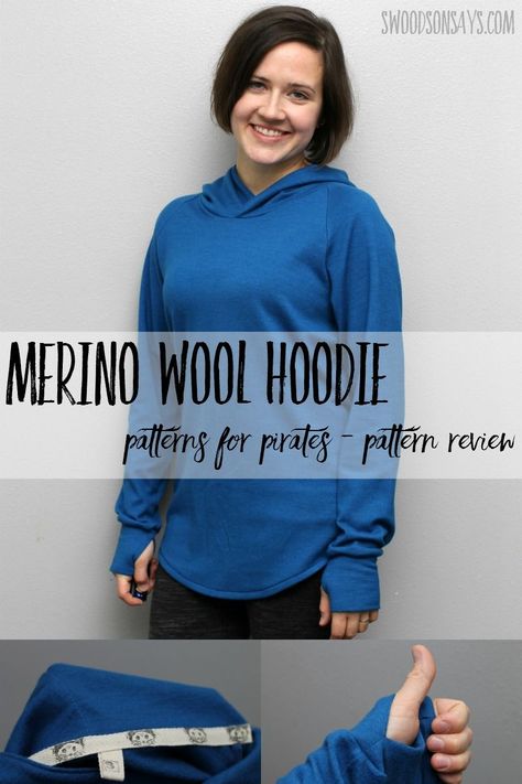 Embroidery Patterns Beginner, Raglan Pattern, Hoodie Sewing Pattern, Patterns For Pirates, Merino Wool Clothing, Wool Hoodie, Hot Sweater, Raglan Hoodie, Hoodie Pattern