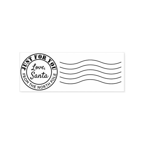 Santa Mail, Business Stamps, Christmas Mail, Holiday Stamping, Return Address Stamp, Wood Stamp, Address Stamp, Post Stamp, Svg Free