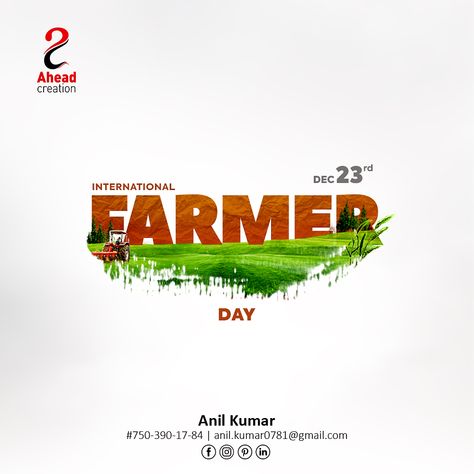 23rd December Kisan Divas Post, Kisan Diwas Creative Ads, Farmers Day Creative Ads, Farmers Day Poster, Farmers Day Poster Design, National Farmers Day, Farmer's Day, Office Posters, Farmers Day