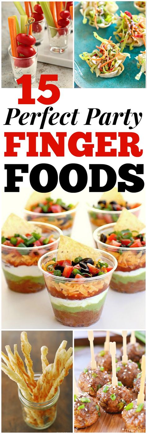 15 Party Finger Foods - The Realistic Mama Party Finger Food Recipes, Easy Party Finger Food, Desserts To Impress, Finger Foods Easy Party, Hosting Recipes, Salad Bites, Party Finger Food, Finger Food Recipes, Mini Tacos