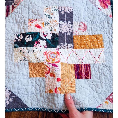 We'll be sharing all the Jolie versions this week - it's a favorite! Fat quarter or jelly roll + charm pack friendly and quick to make, it's my go-to baby shower quilt for a reason. This is the quilt that lives on my couch and we all argue over it! #jolie quilt #scrappyquilt #wearefabrics @artgalleryfabrics Jelly Roll Quilt Patterns, Paper Quilt, Quilt Modernen, Charm Packs, Baby Throw, Jelly Rolls, Jellyroll Quilts, Pdf Quilt Pattern, Layer Cakes