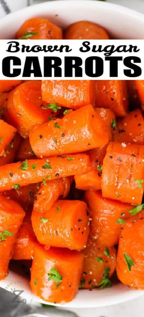 Honeyed Carrots Recipe, Brown Butter Carrots Recipe, Glazed Frozen Carrots Recipe, Honey And Brown Sugar Carrots, Sweet Baby Carrots Brown Sugar, Sweet Carrots Brown Sugar Easy, Carrots Brown Sugar Butter, Cinnamon Carrots Brown Sugar, Carrots With Brown Sugar And Butter