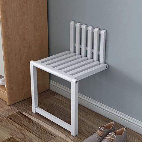 Entryway Stool, Folding Wooden Stool, Apartemen Studio, Folding Bench, Porch Chairs, Bathroom Stool, Folding Seat, Shower Stool, Folding Walls