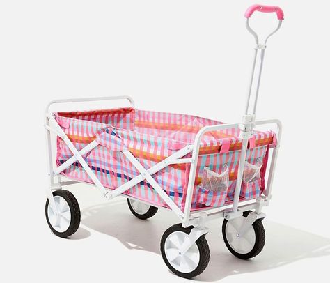 Beach Trolley, Folding Structure, Beach Wagon, Bucket And Spade, The Beach People, Beach Cart, Ideas Lunch, Folding Wagon, Rock Hunting