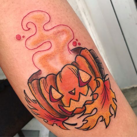 Pumpkin tattoo Halloween coffee pumpkin coffee spice latte tattoos tattoo inspo jackolantern spooky fall autumn Pumpkin Mushroom, Brand New Tattoos, Mushroom Tattoo, Pumpkin Tattoo, Autumn Tattoo, Mushroom Tattoos, Tattoo Instagram, Spooky Tattoos, Horror Tattoo