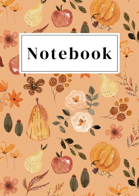 Goodnotes Cover, A4 Document, Notes Ideas, Autumn Pattern, Modern Fall, Document Templates, Cute Notes, Notebook Cover, Good Notes