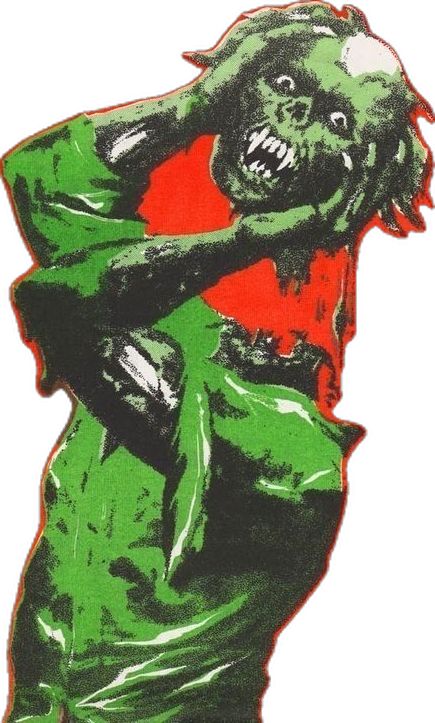 Hellboy Tattoo, Horror Vintage, Zombie Art, Retro Horror, Pulp Art, Mötley Crüe, Vintage Horror, Creepy Art, Weird Art