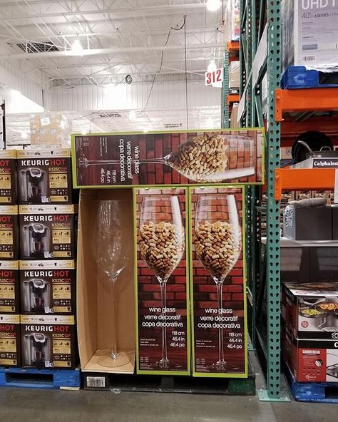 So, Costco’s Selling HUGE Wine Glasses, and All We Have to Say Is, "Come to Mama" Huge Wine Glass, Giant Wine Glass, Big Wine Glass, One Glass Of Wine, Wine Cork Holder, Wine Glass Decor, Cork Holder, Wine Set, Wine Festival