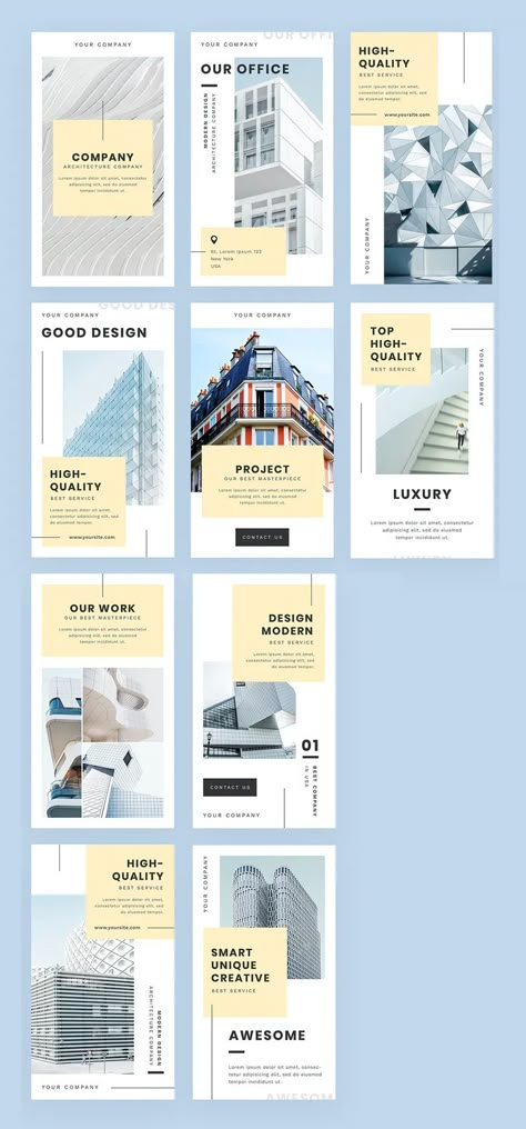 10 Architect Instagram Story Templates PSD Instagram Post Ideas Architecture, Architect Instagram Post, Instagram Post Template Architecture, Corporate Instagram Stories, Instagram Architecture Template, Ad Template Design, Architect Social Media Design, Instagram Story Ideas Architecture, Instagram Stories Template Design