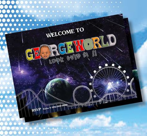 Astro World Birthday Party, World Birthday Party Theme, World Party Theme, Astro World, 1st Birthday Theme, 1st Birthday Themes, World Party, Birthday Themes, First Bday