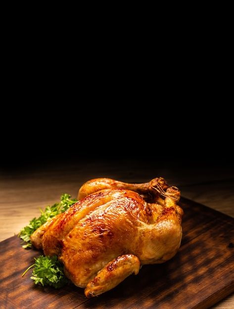 | Premium Photo #Freepik #photo #pollo-al-horno #pollo-asado #pollo-parrilla #alas-pollo Heritage Chickens, Menu Burger, Cheese Pudding, Roast Chicken Dinner, Oxtail Stew, Fire Chicken, Bread Sauce, Chicken Tonight, Irish Stew