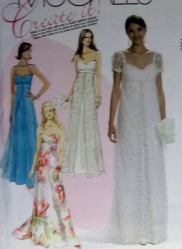 McCalls M6030 Sewing Pattern, Create it! Misses' Dress, Plus Size 16 18 20, UNCUT Wedding Dress Sewing Patterns, Prom Dress Pattern, Gown Sewing Pattern, Formal Dress Patterns, Sewing Wedding Dress, Sweetheart Neckline Dress, Wedding Dress Patterns, Miss Dress, Modest Wedding Dresses